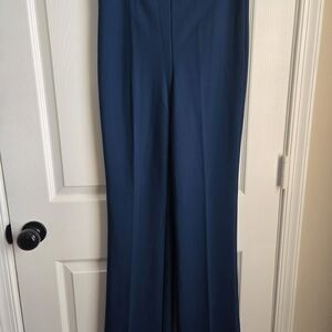 Christian Siriano Deep Blue Wide Leg Pants